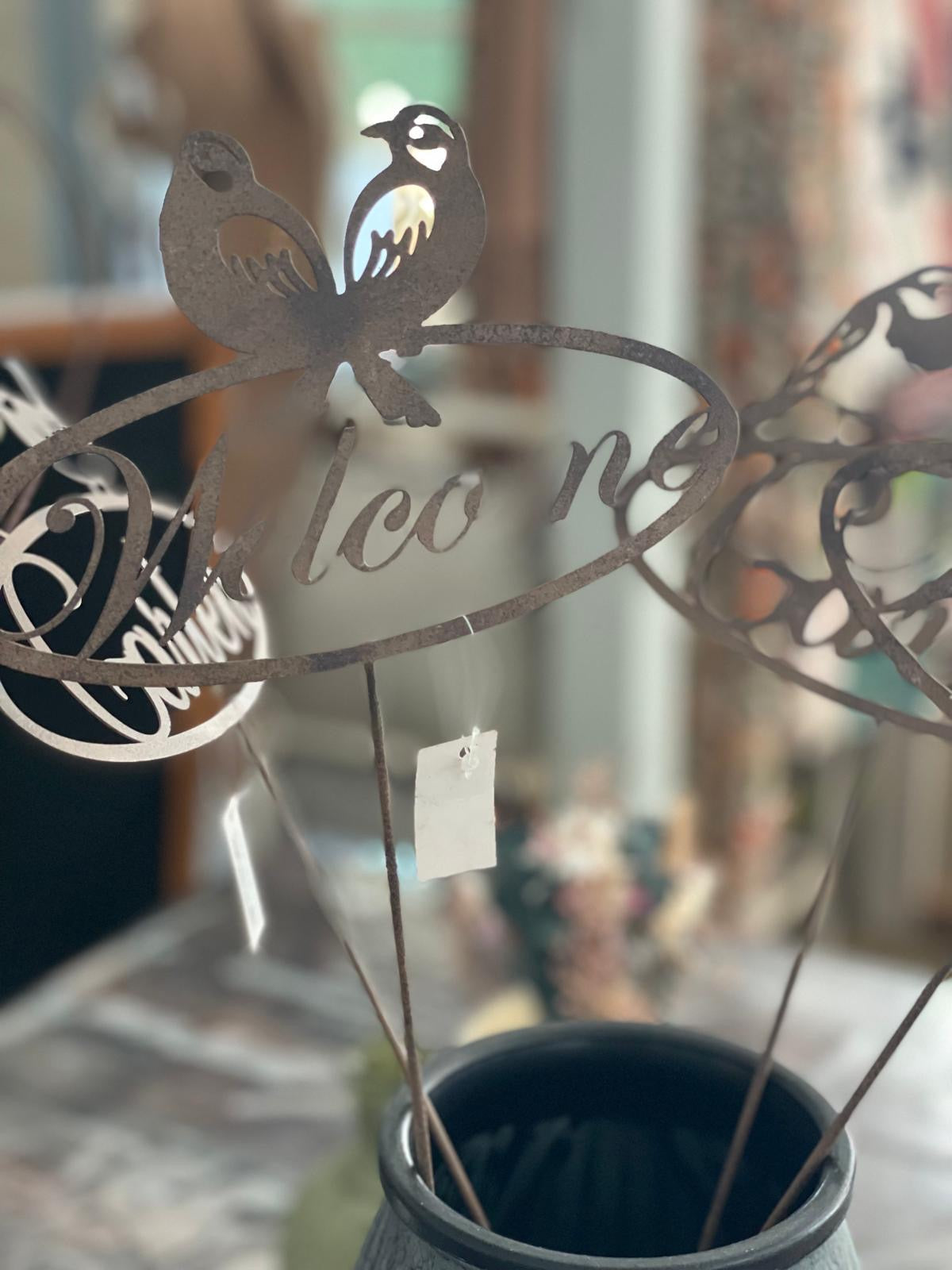 Pflanzenstecker Metall für (Vor-) Garten und Terrasse