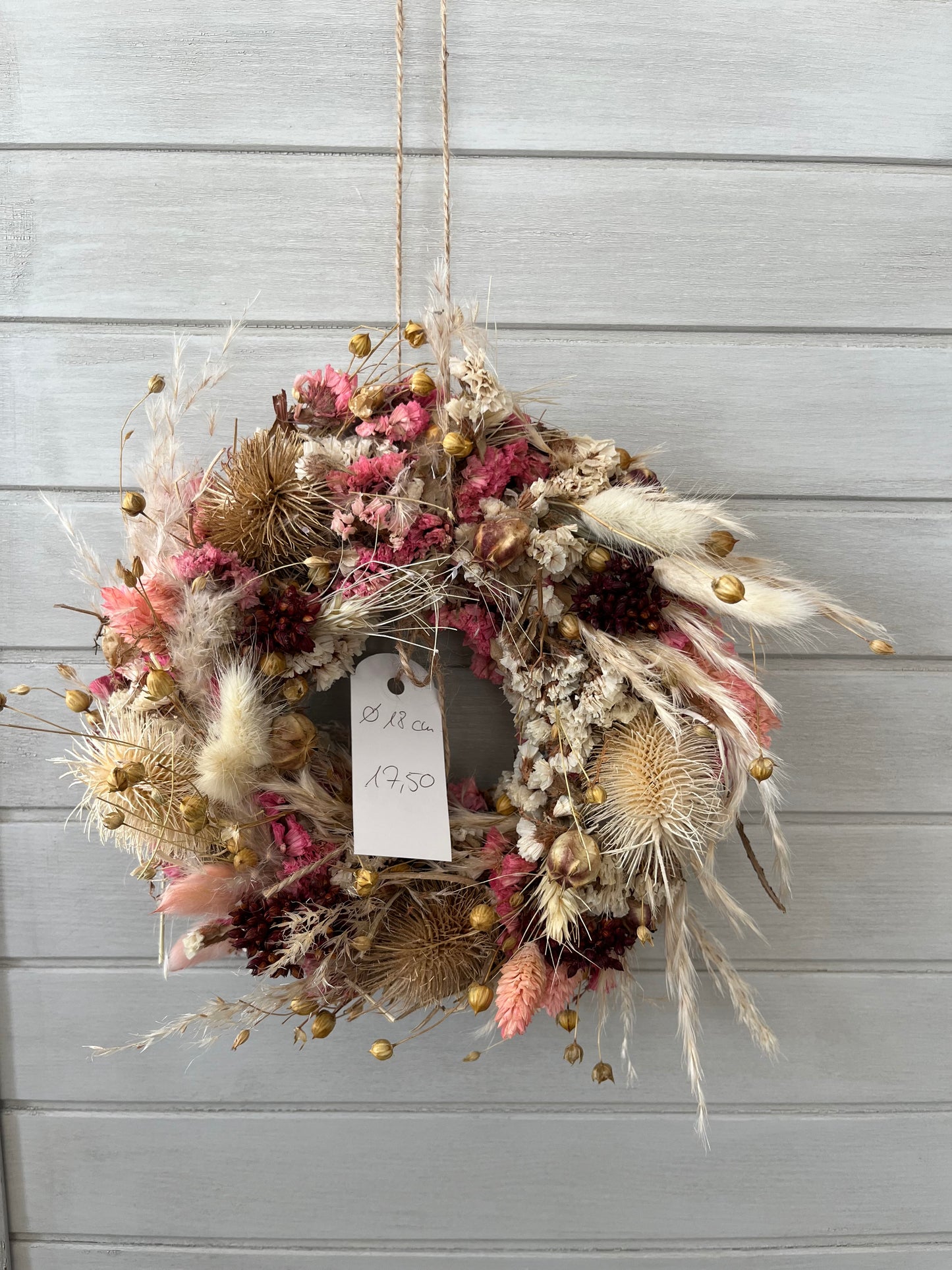 Trockenblumenkranz 18 cm