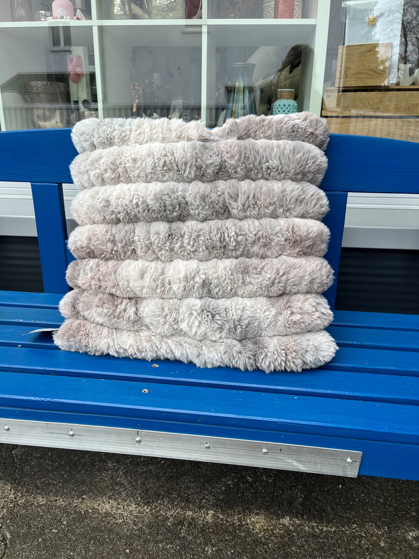 Kissen "Kylian" flauschig gerippt