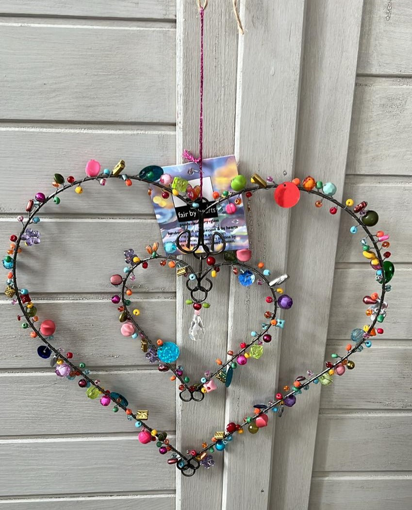 Perlenherzen bunt 2 in 1