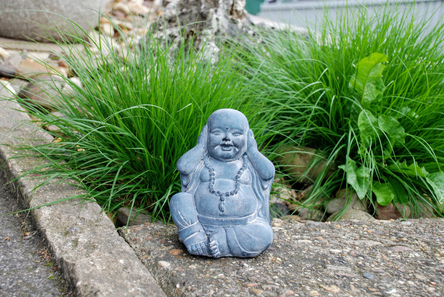 Buddha Steinfigur Outddor - Indoor