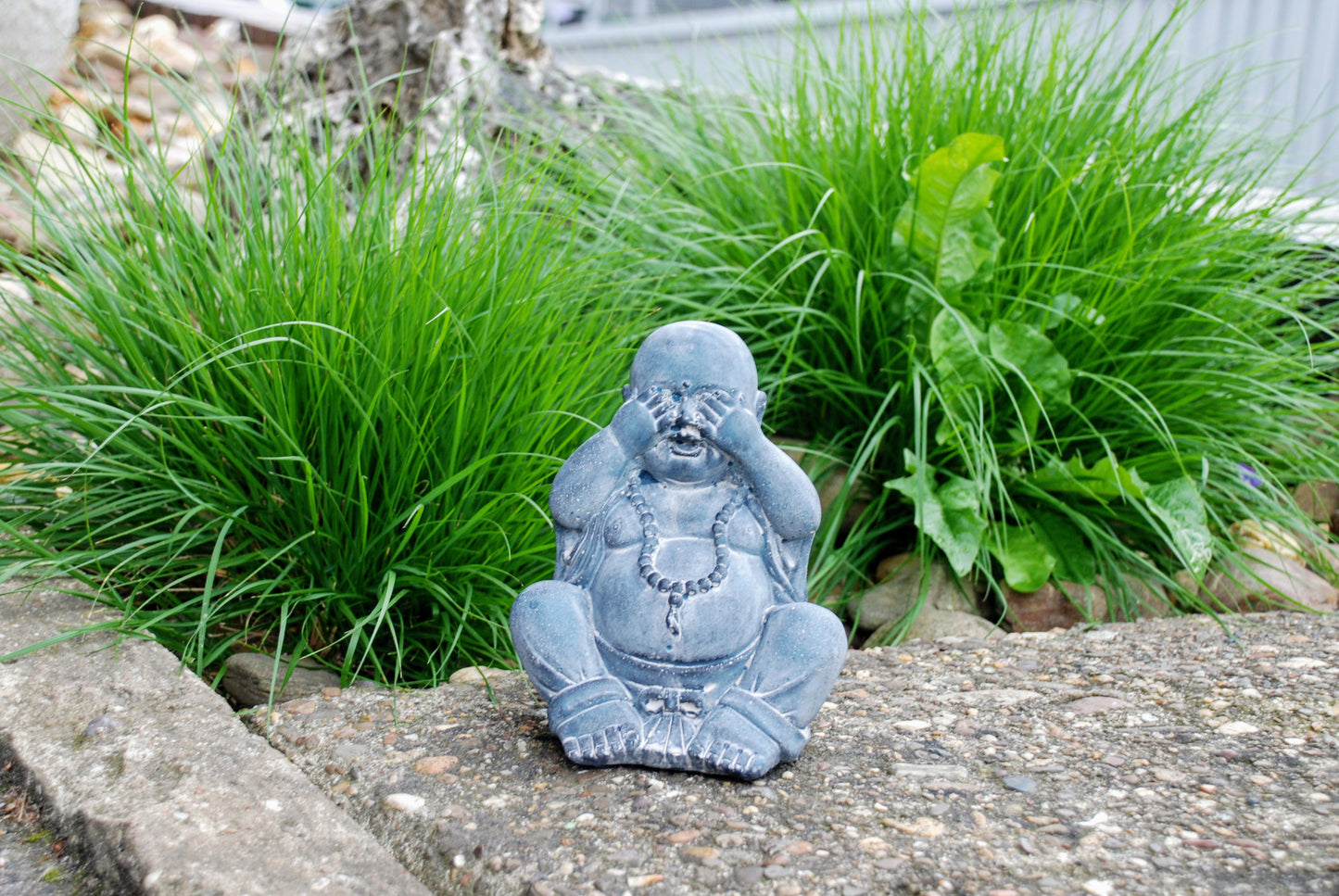 Buddha Steinfigur Outddor - Indoor