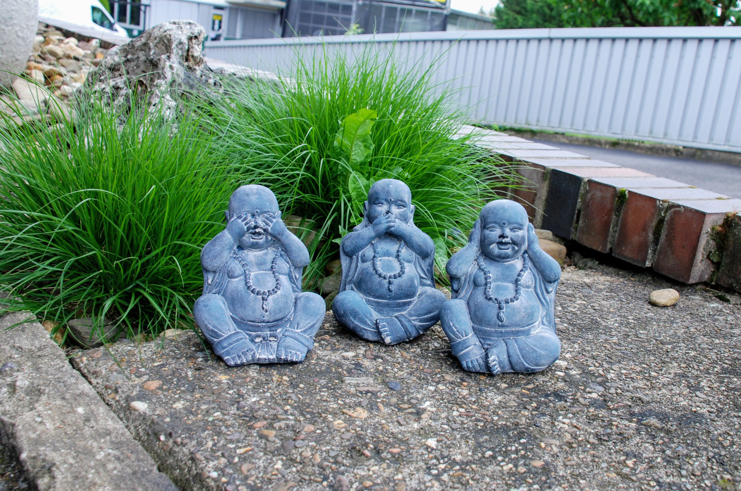 Buddha Steinfigur Outddor - Indoor