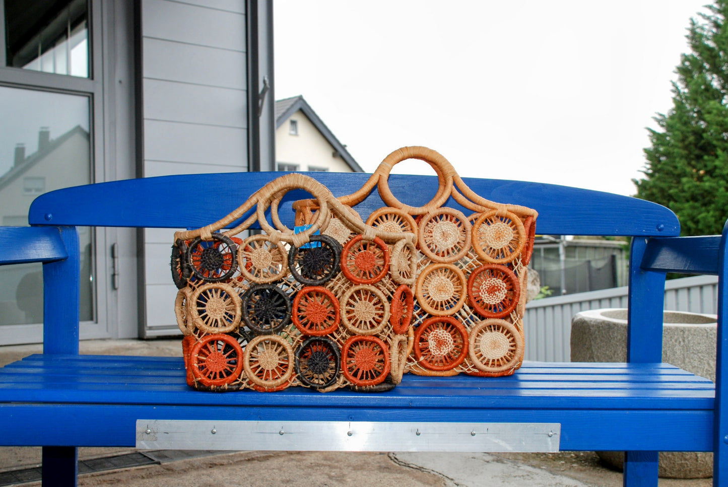 Korb / Strandtasche mehrfarbig Fair Trade