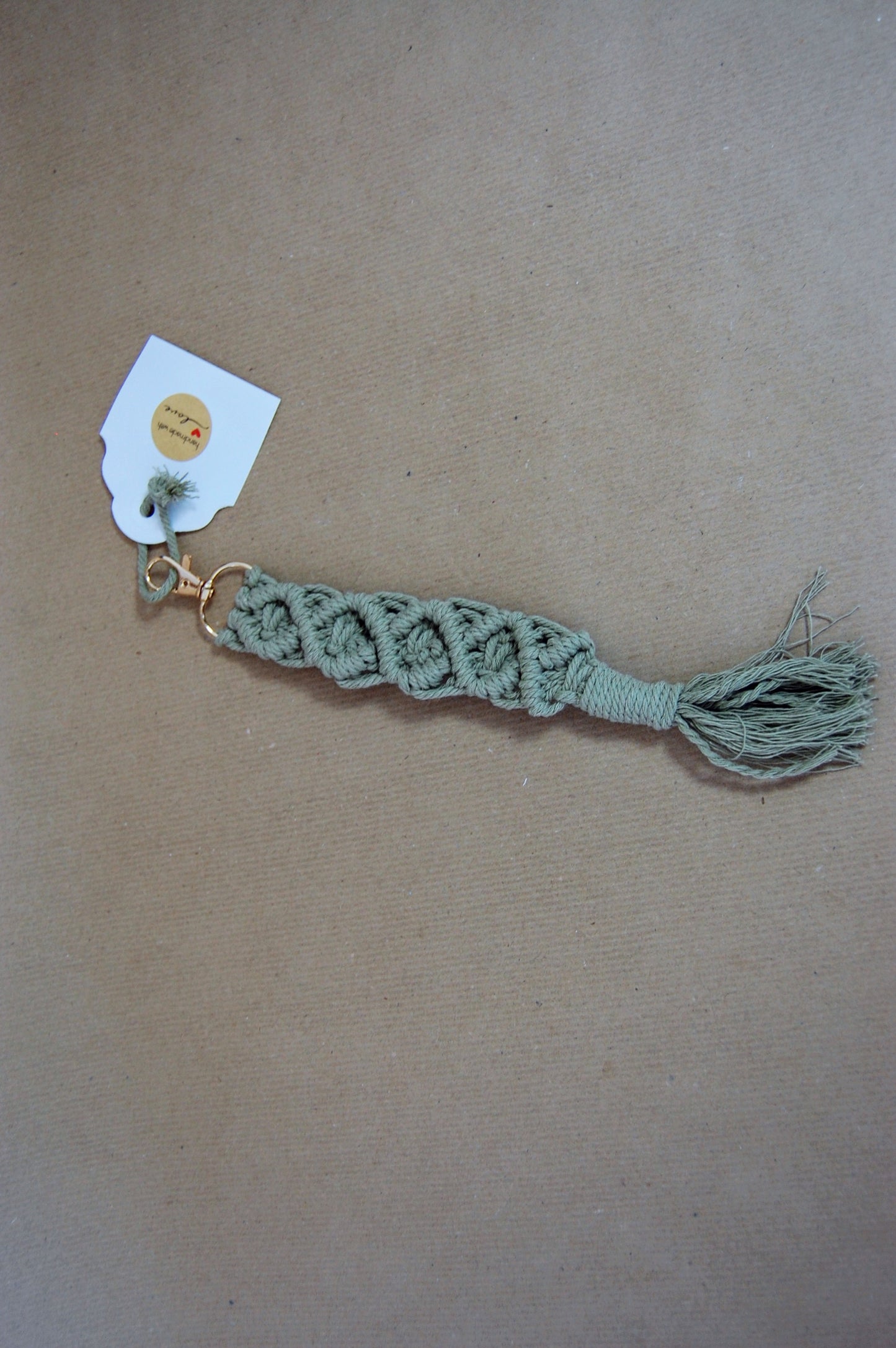 Schlüsselanhänger aus Makramee