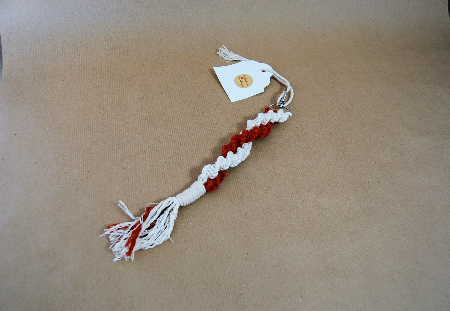 Schlüsselanhänger aus Makramee "Dünn"