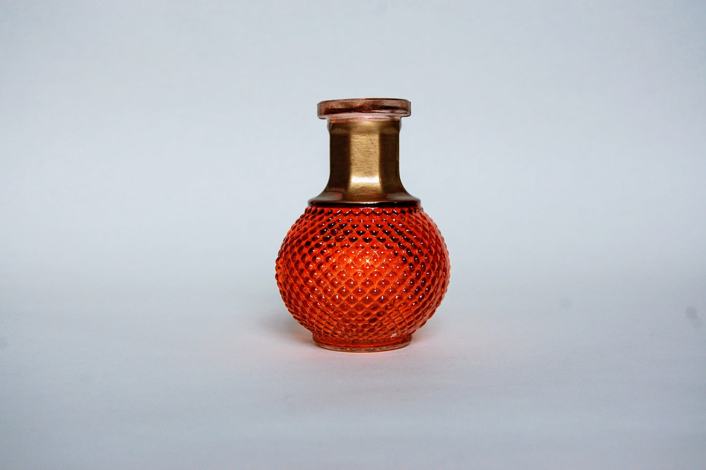Vase getönt mit goldenem Hals "klein"