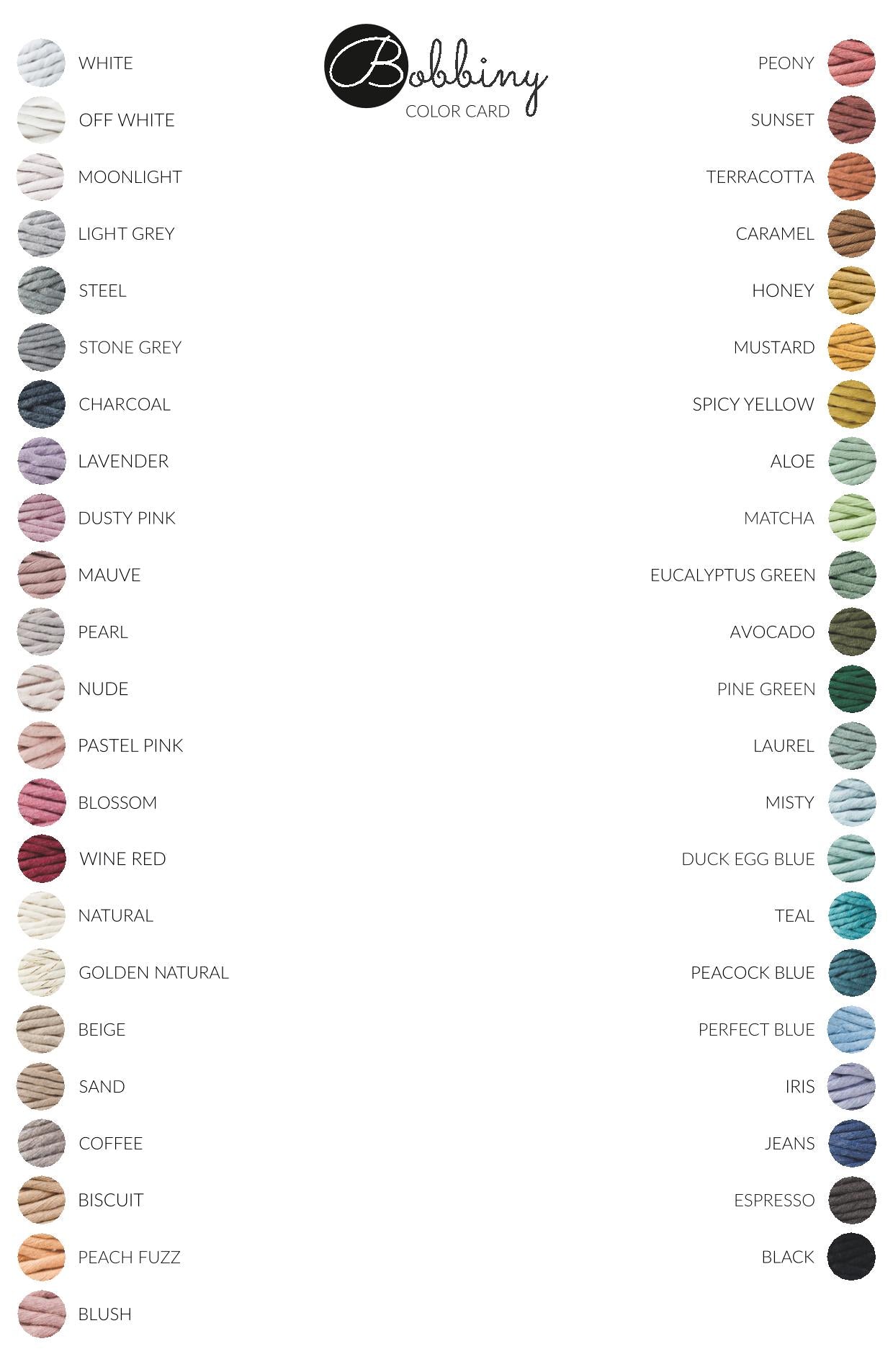 Bobbiny Premium Wolle Flechtkordel 3mm